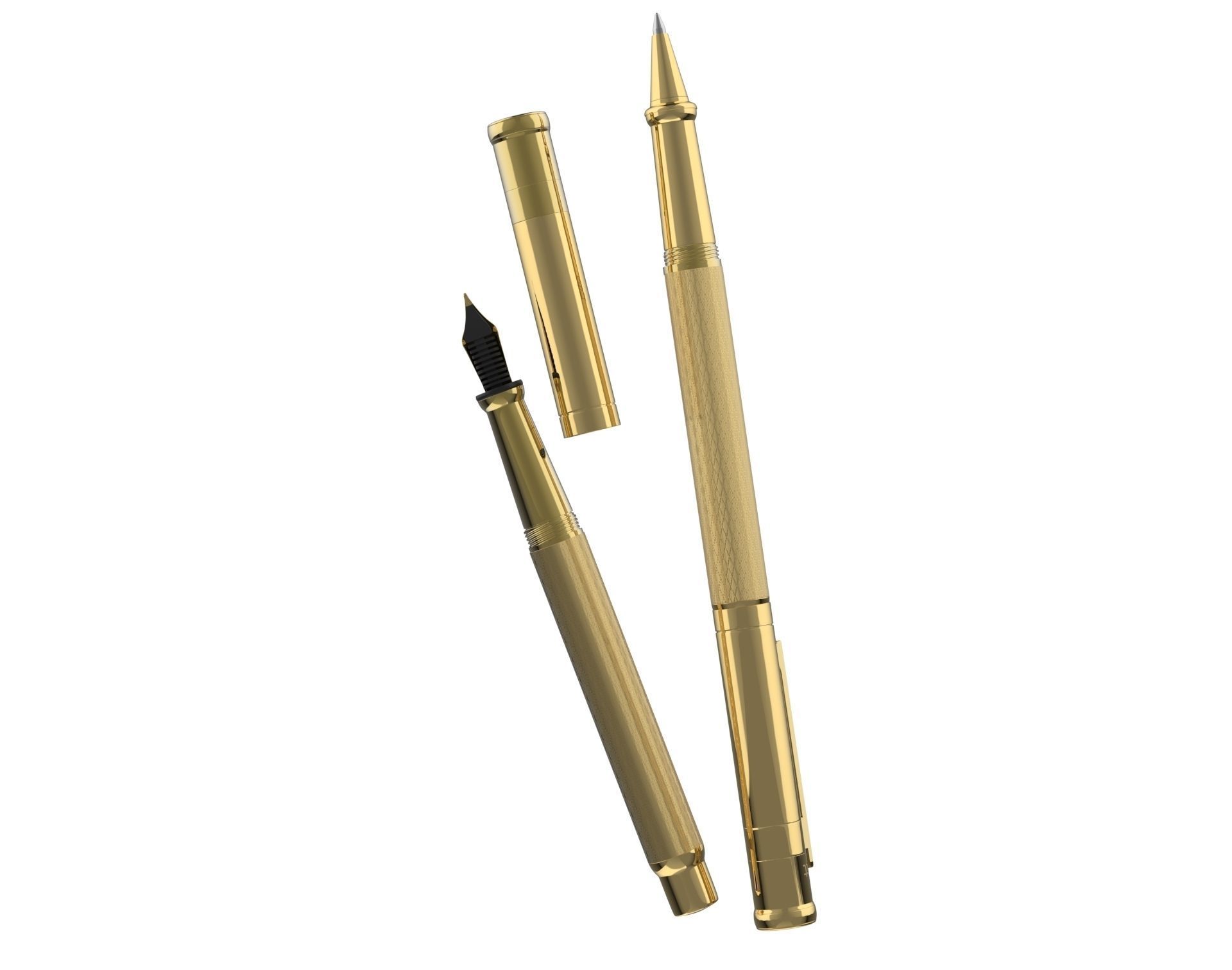 ottohutt fountain pen- engraved 3D model_42