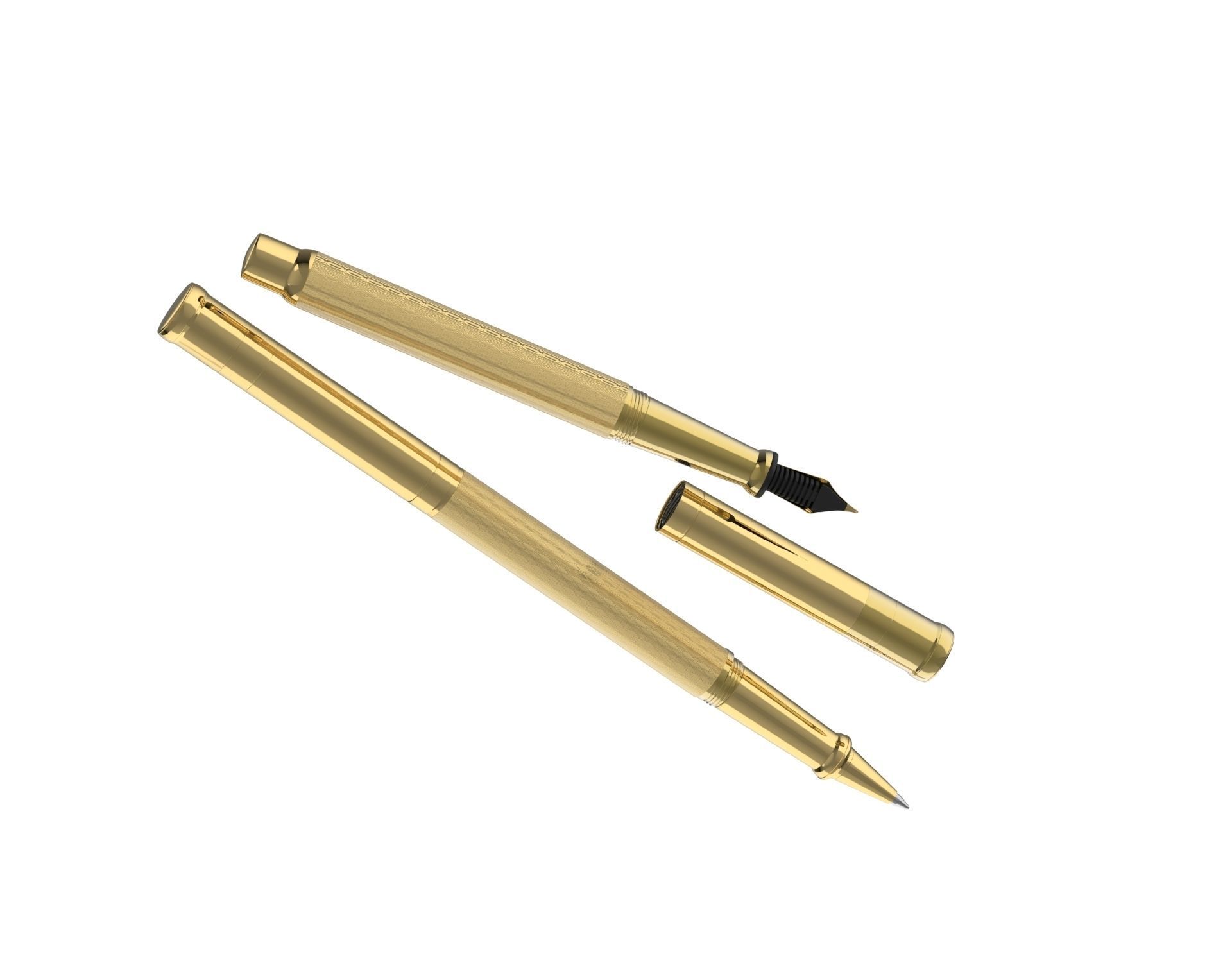 ottohutt fountain pen- engraved 3D model_56