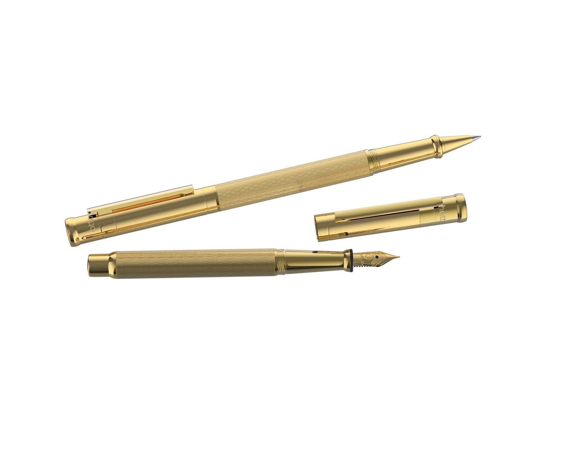 ottohutt fountain pen- engraved 3D model_8