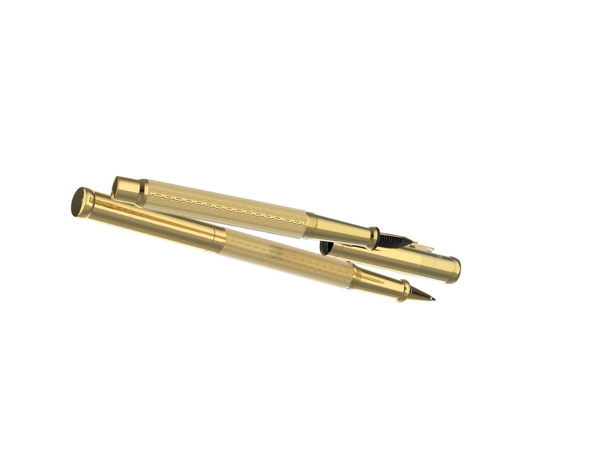 ottohutt fountain pen- engraved 3D model_87