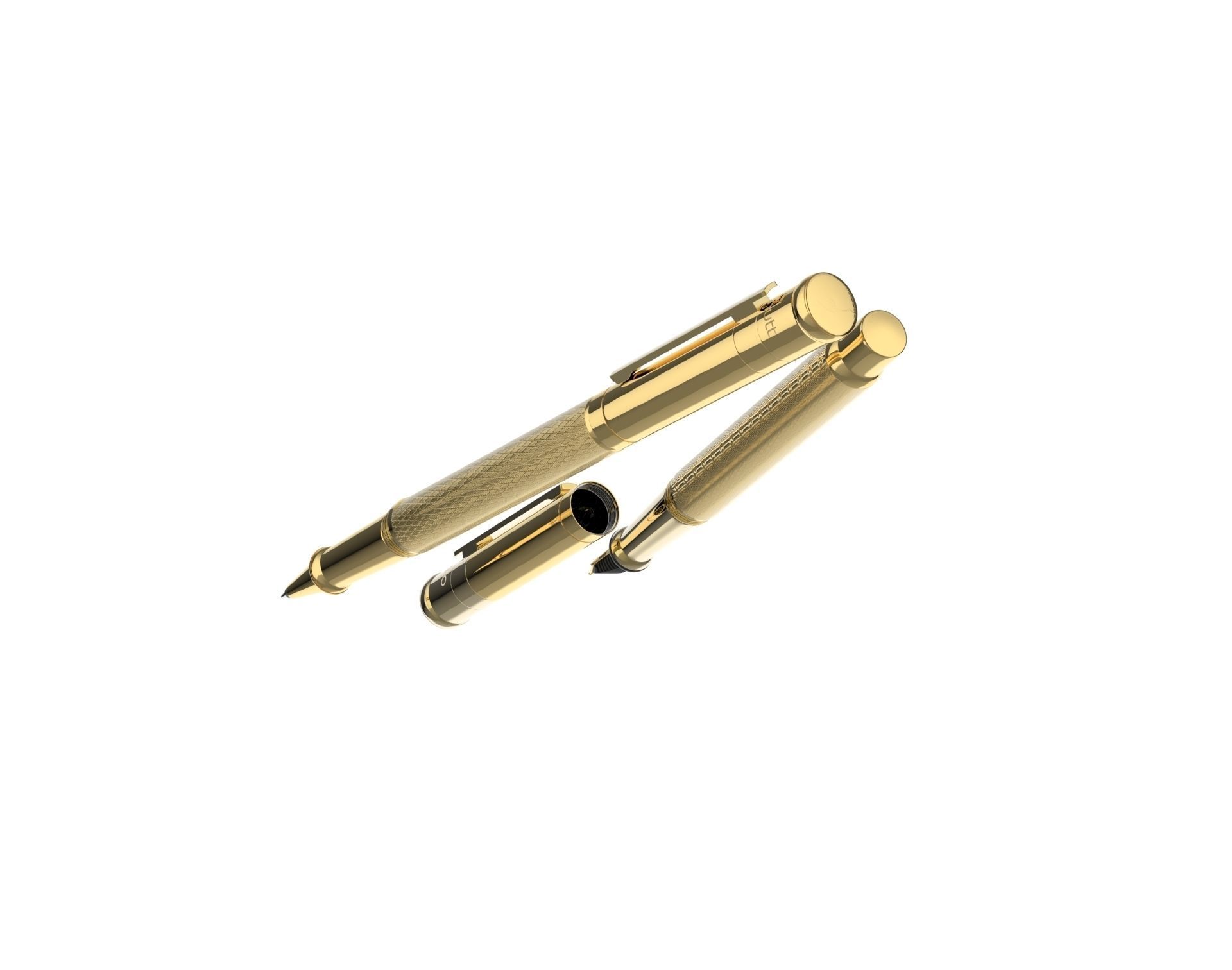 ottohutt fountain pen- engraved 3D model_94