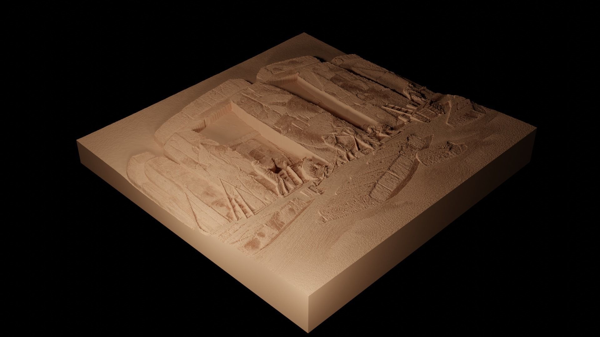 Construction Of Stonehenge CNC 3d Print High Relief Sand Casting 3D print model_2