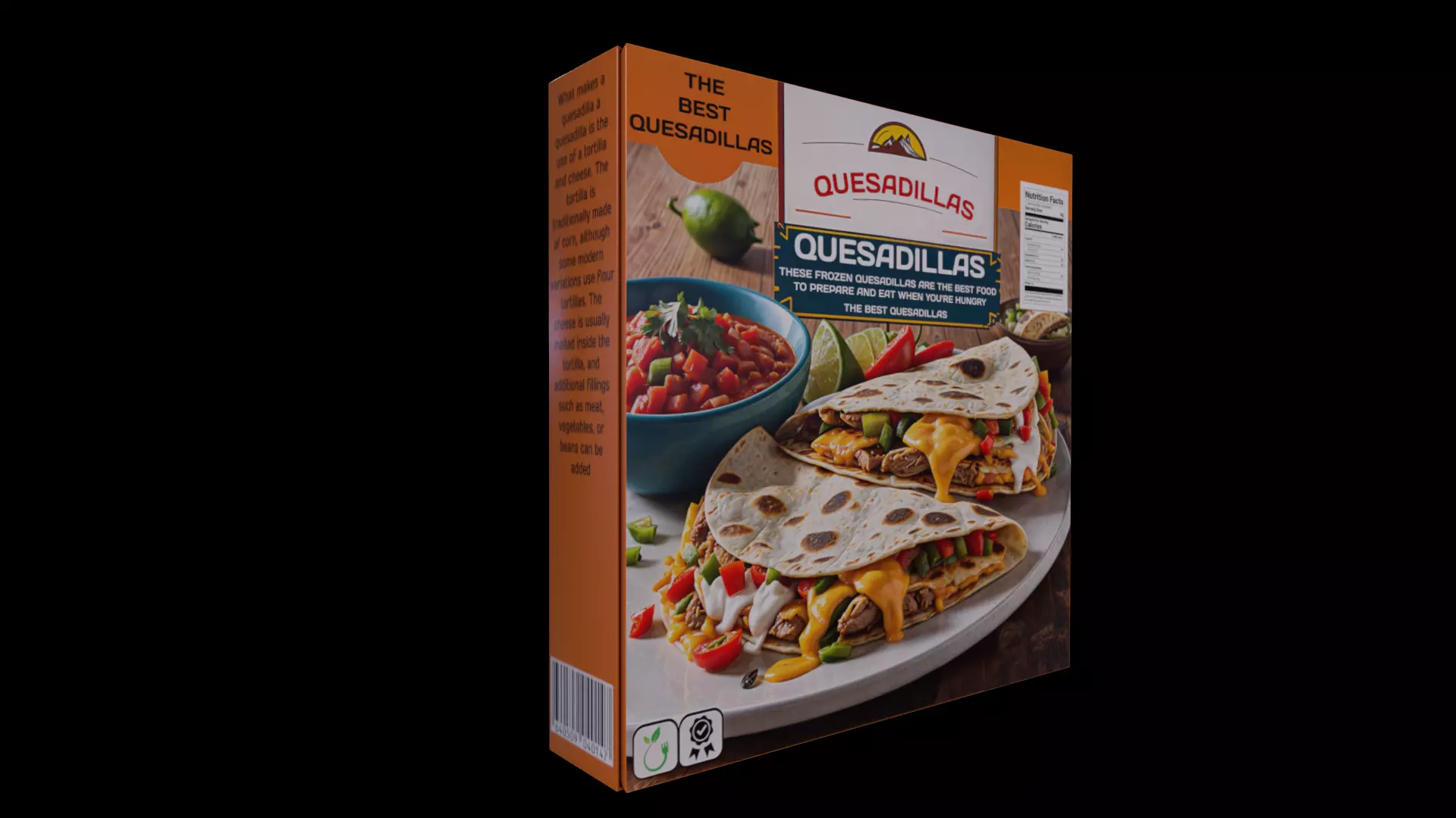 Frozen Quesadillas - GAME READY PBR Low-poly 3D model_0