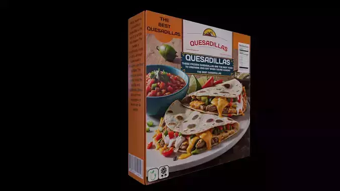 Frozen Quesadillas - GAME READY PBR Low-poly 3D model