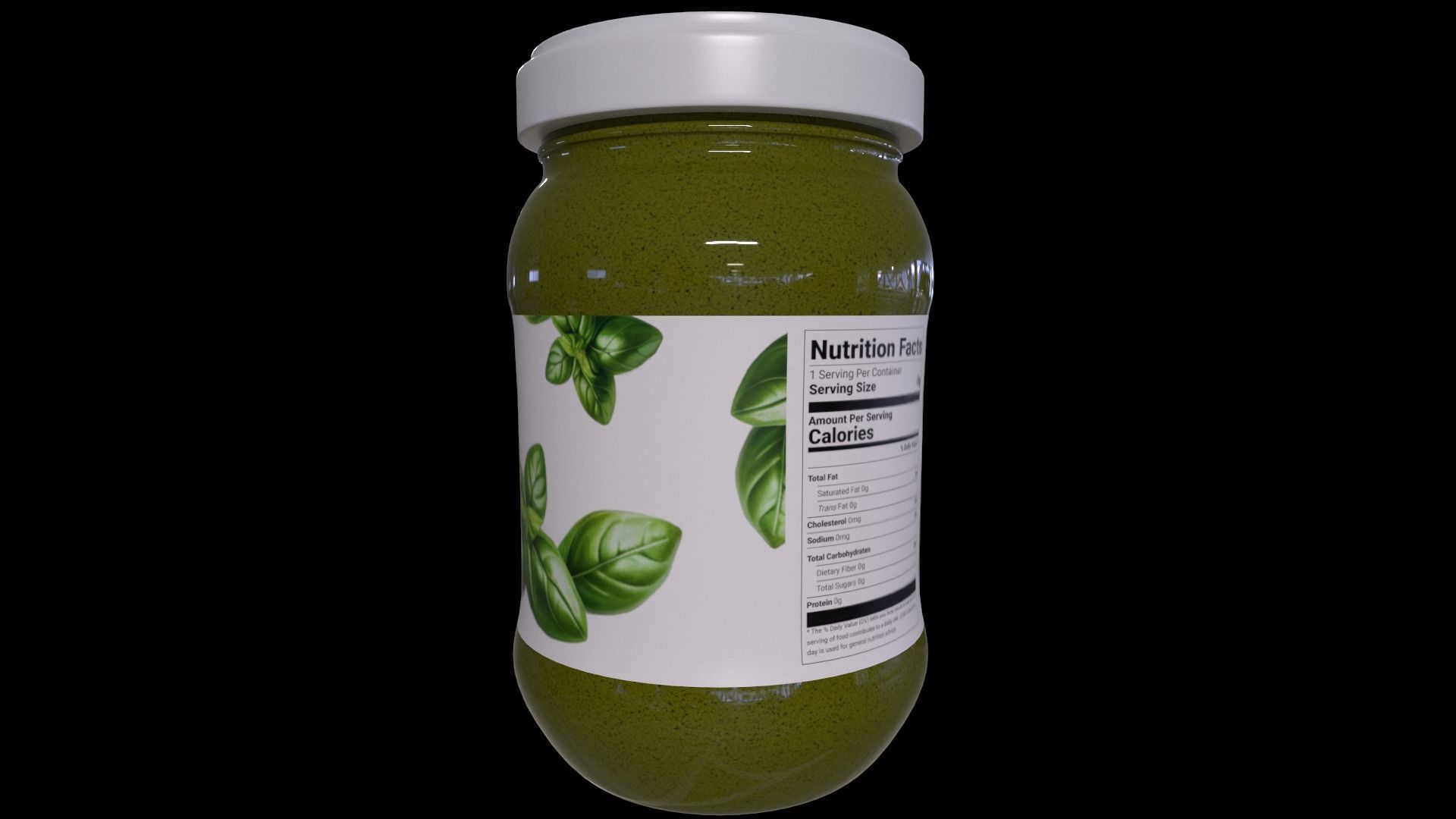 Green Curry Paste - GAME READY PBR Low-poly 3D model_2