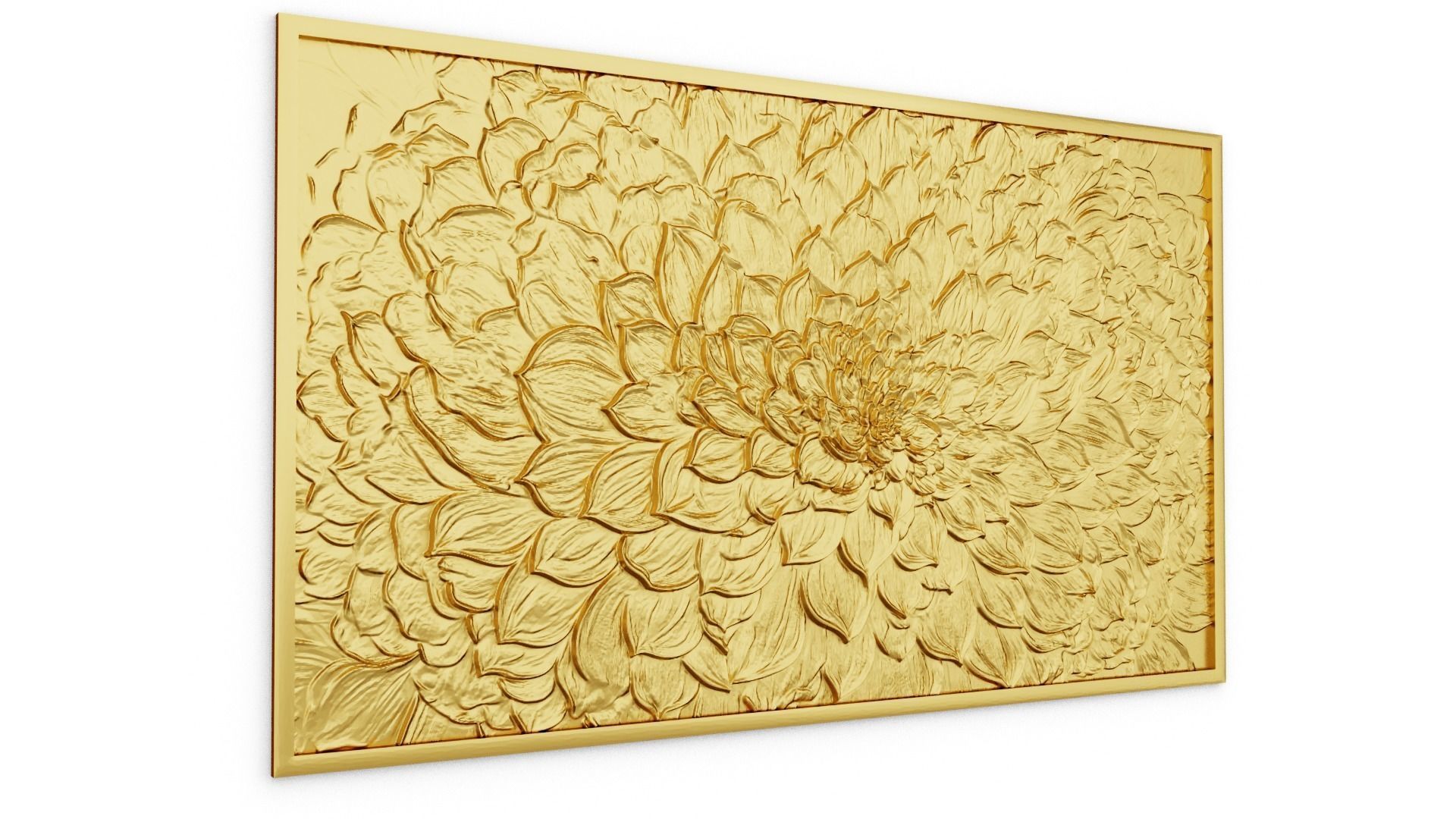 modern panel wall decor set relief stl mural CNC 172 3D model_6