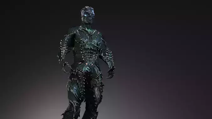 Green Monster Fully Textured and Rigged 