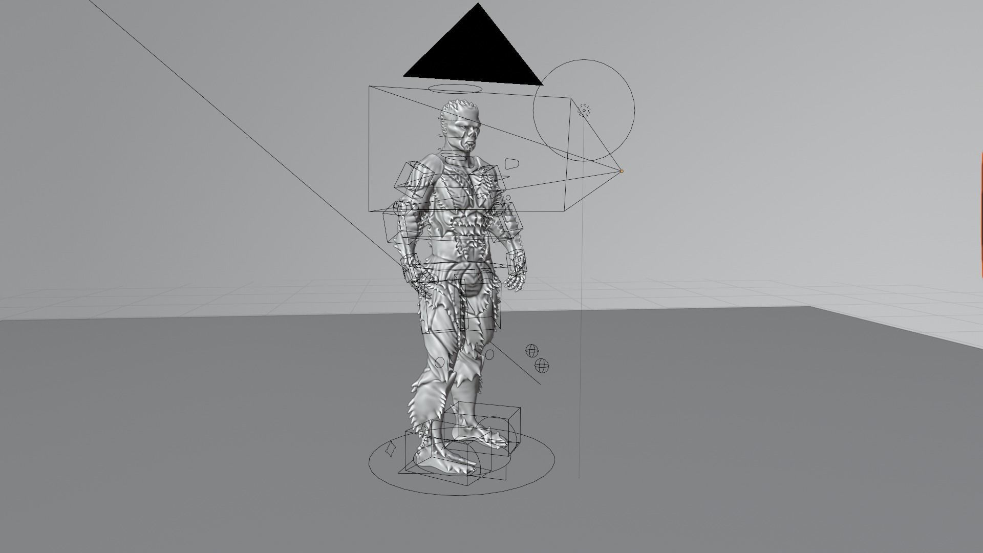 Green Monster Fully Textured and Rigged 3D model_5