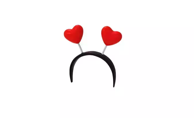 Prop51 Heart Headband  Low-poly 3D model