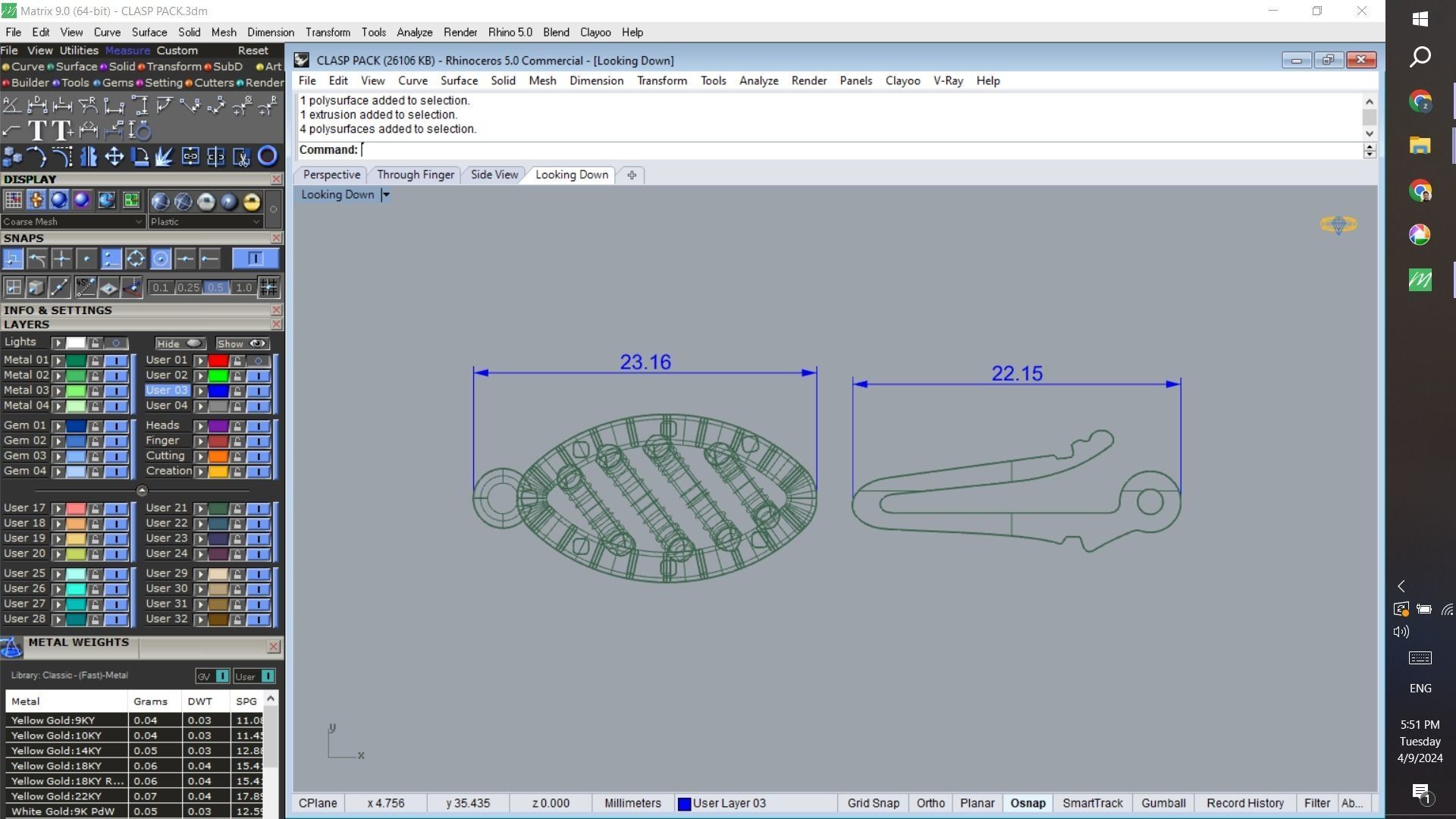 spring lock clasp set for jewelry 3D print model_4