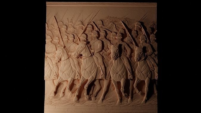 Light Brigade CNC 3d Print High Relief Sand Casting 3D print model