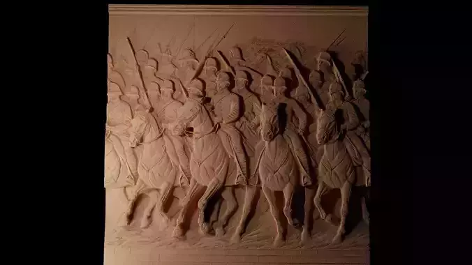 Light Brigade CNC 3d Print High Relief Sand Casting