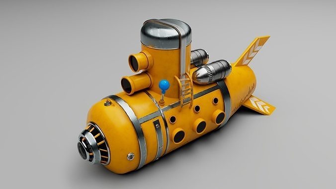 submarine toy 3D model