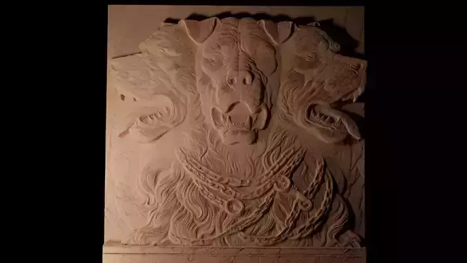 Cerberus CNC 3d Print High Relief Sand Casting 