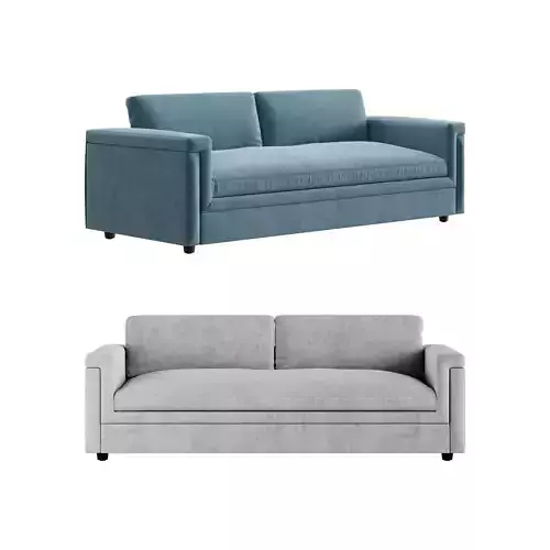 CEVA LIGHT BLUE PERFORMANCE VELVET SLEEPER SOFA