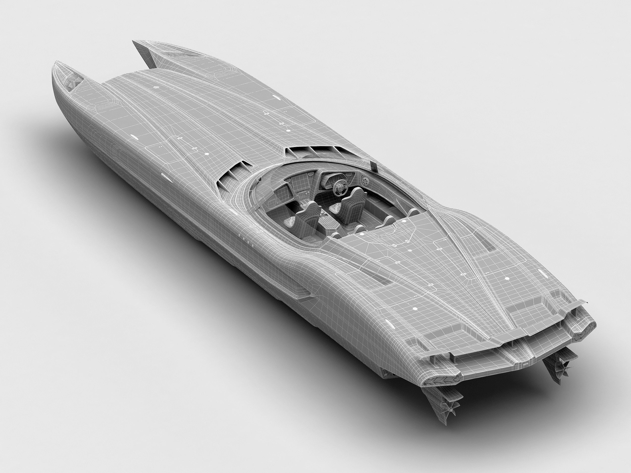 Superveloce speedboat 3D model_9