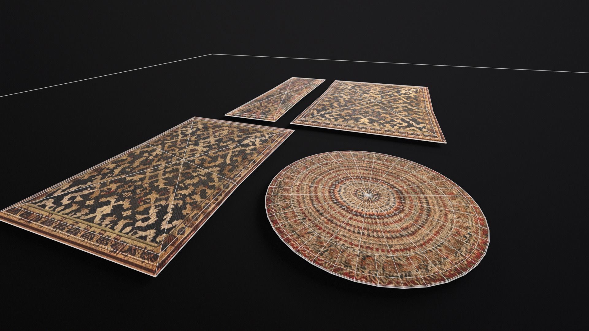 Medieval Rugs Kit 3D Model Collection_6
