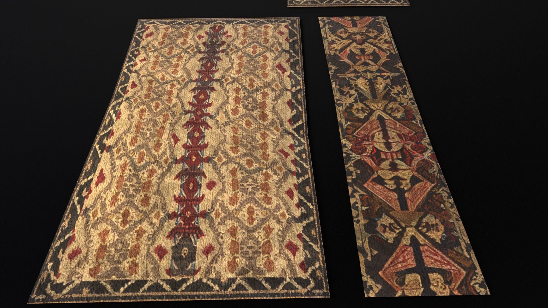 Medieval Rugs Kit 3D Model Collection_16