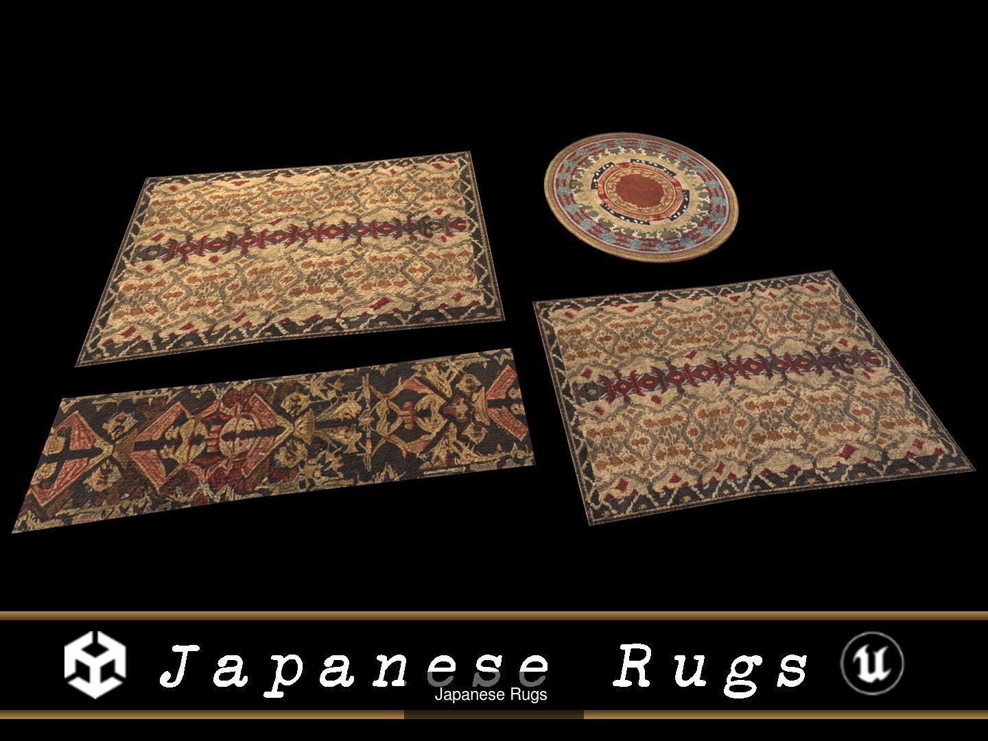 Medieval Rugs Kit 3D Model Collection_4
