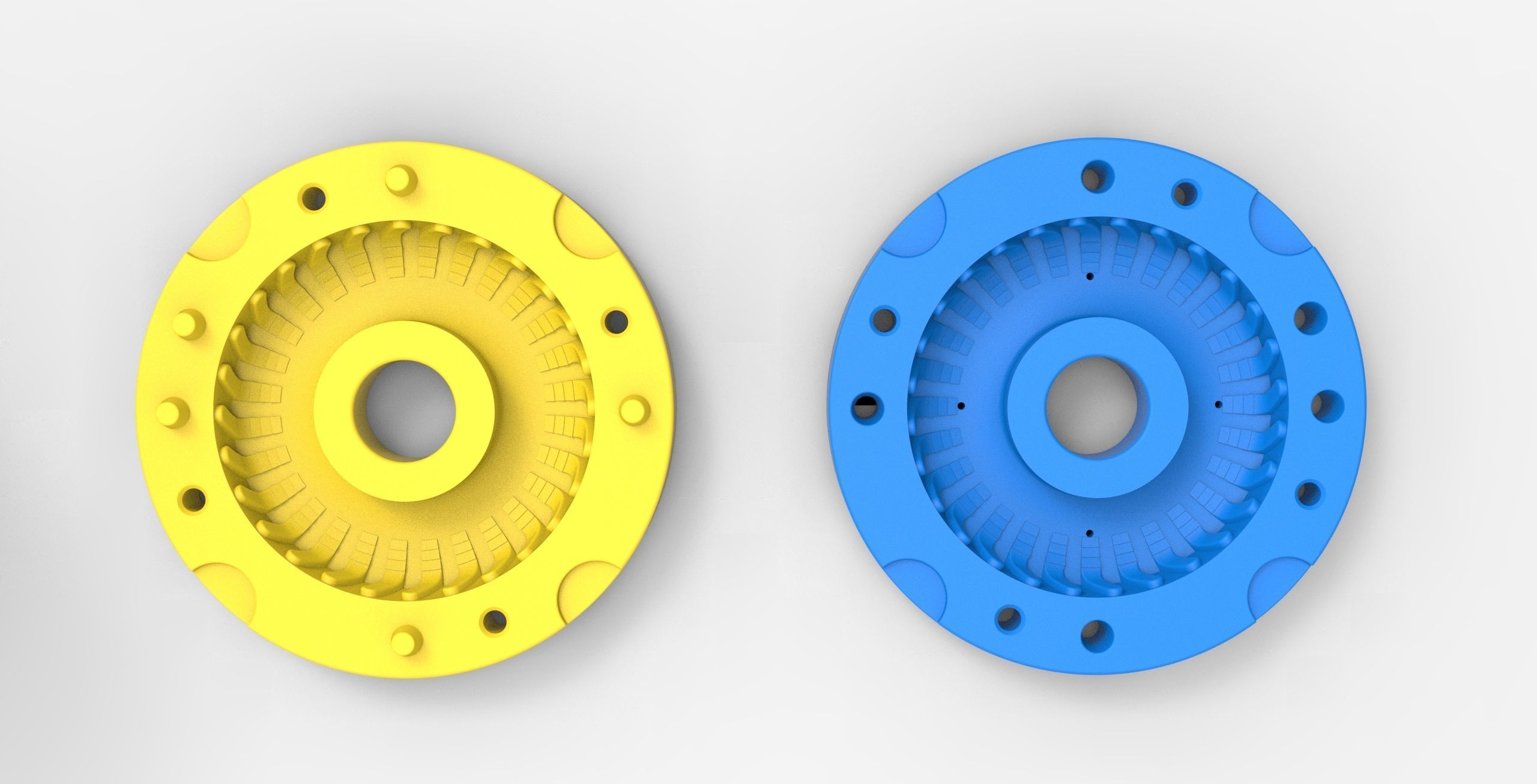 Mold for diecast military truck tire 4 Scale 1 to 10 3D print model_5