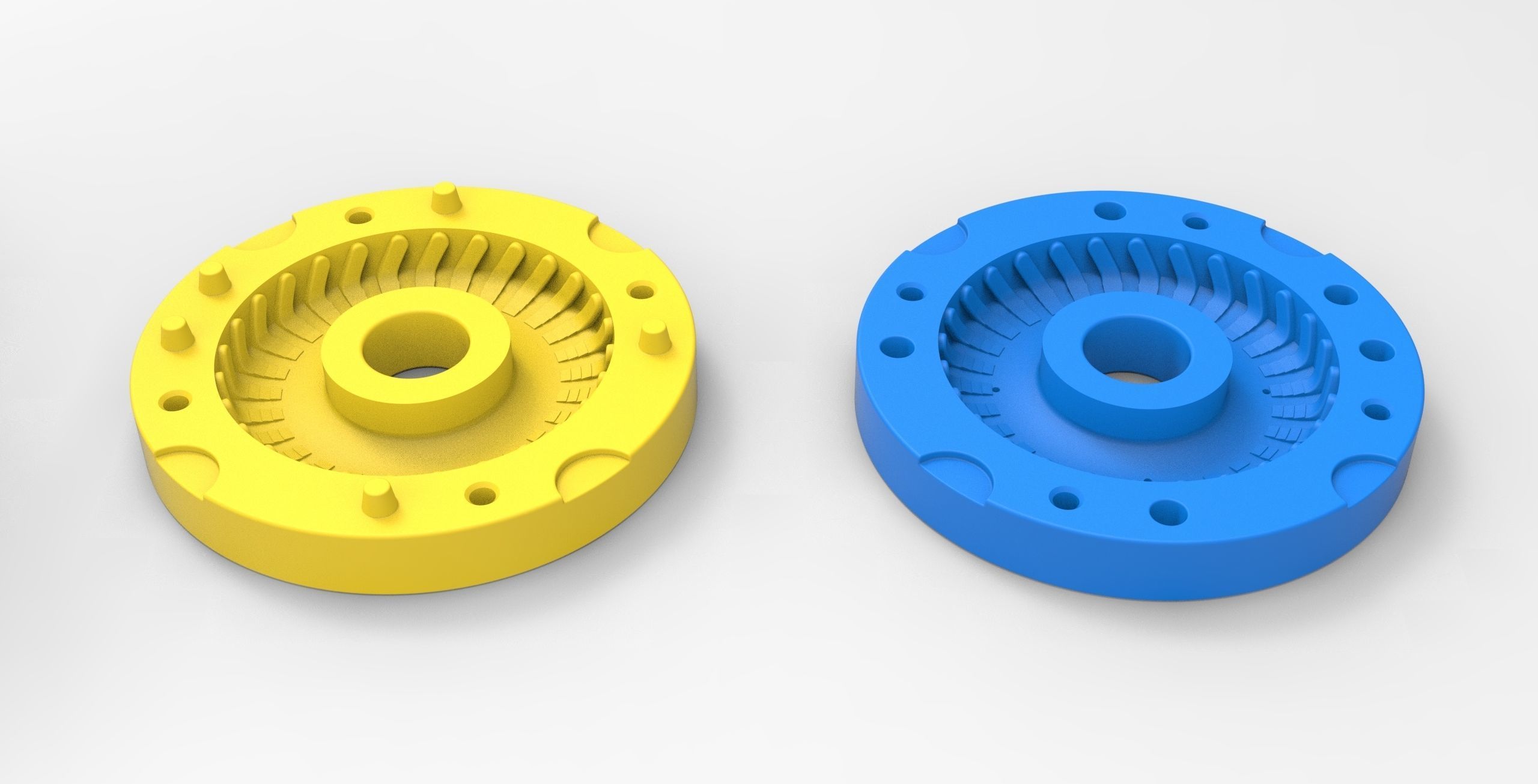 Mold for diecast military truck tire 4 Scale 1 to 10 3D print model_4