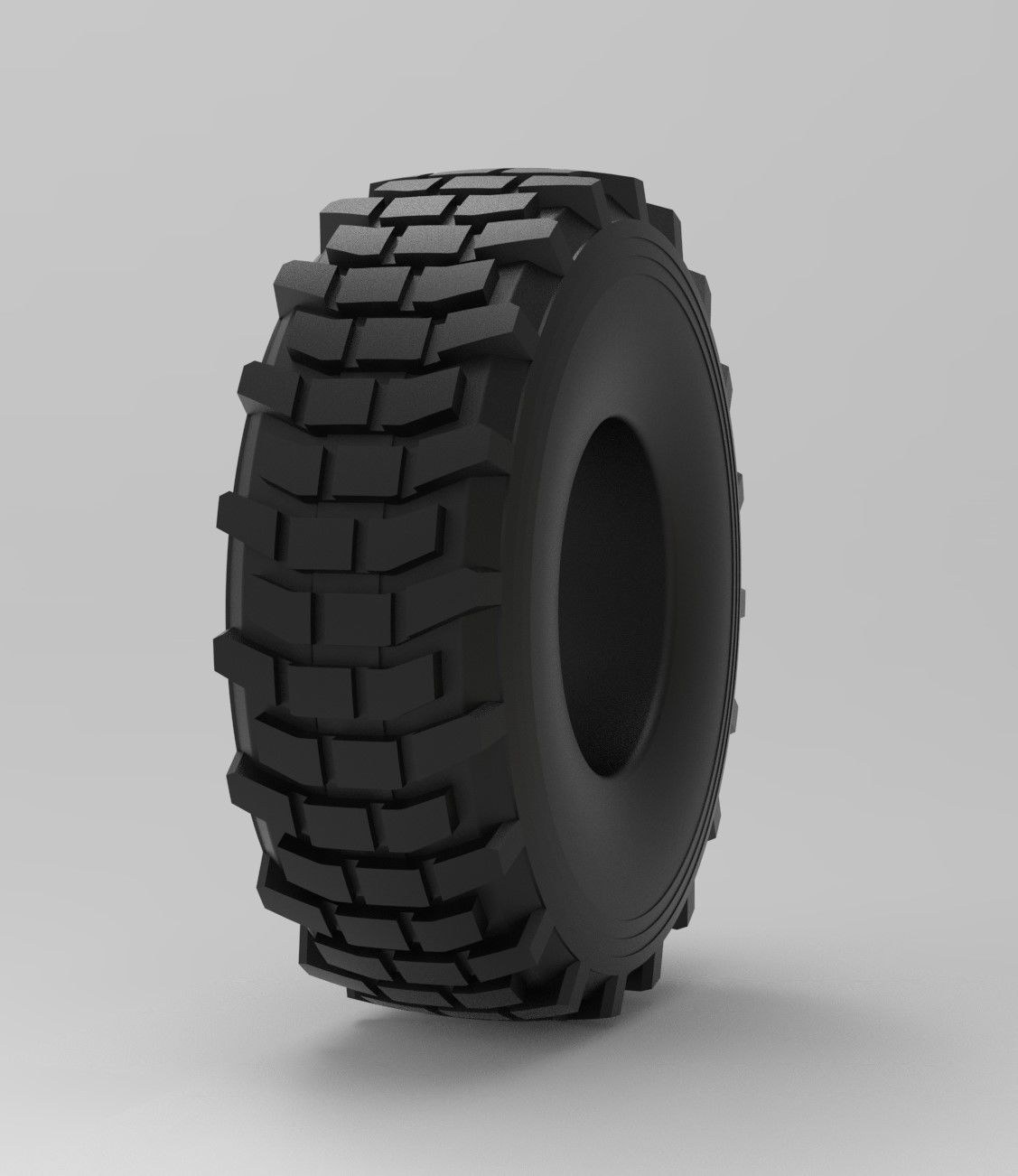 Mold for diecast military truck tire 5 Scale 1 to 25 3D print model_7