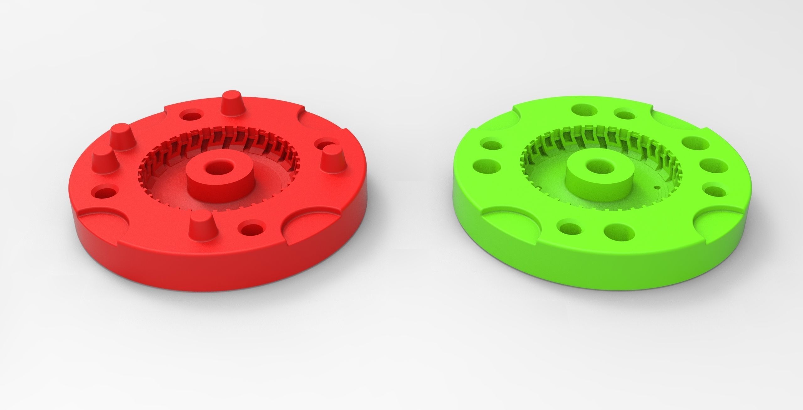 Mold for diecast military truck tire 5 Scale 1 to 25 3D print model_4