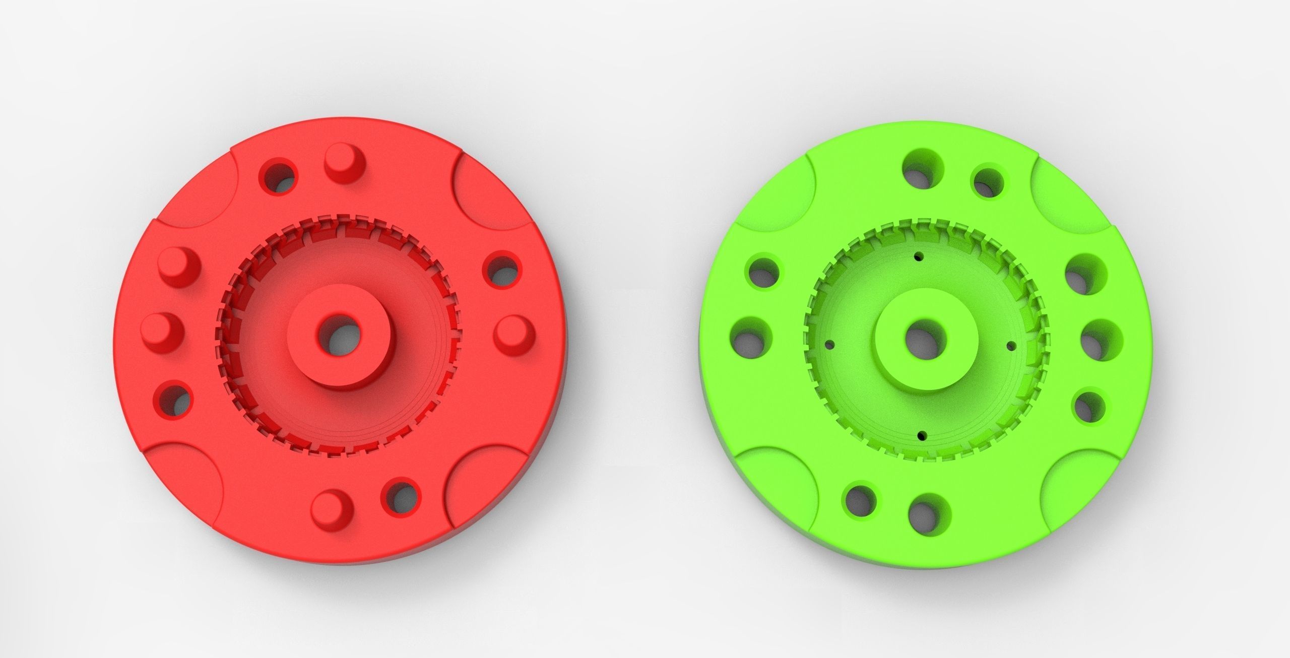 Mold for diecast military truck tire 5 Scale 1 to 25 3D print model_5