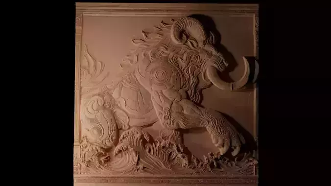 Behemoth CNC 3d Print High Relief Sand Casting 3D print model