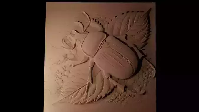 Beetle CNC 3d Print High Relief Sand Casting
