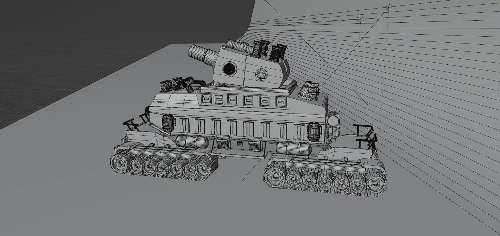 Stylized Mecha Tank - 1 3D model_9
