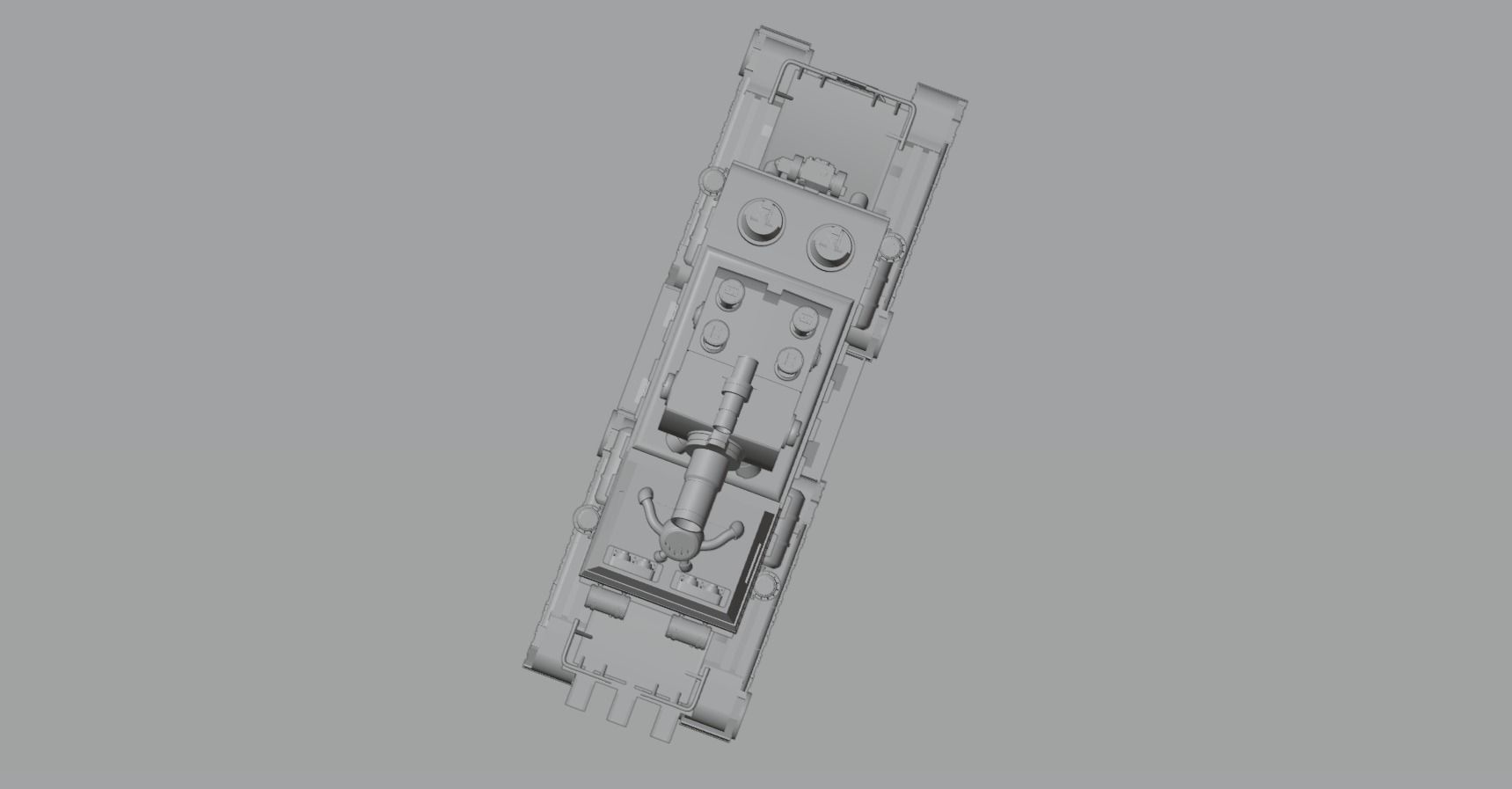 Stylized Mecha Tank - 1 3D model_7