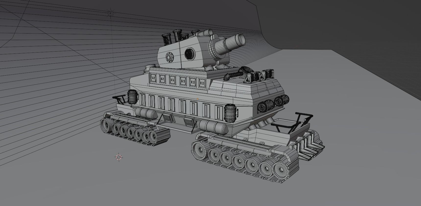 Stylized Mecha Tank - 1 3D model_10
