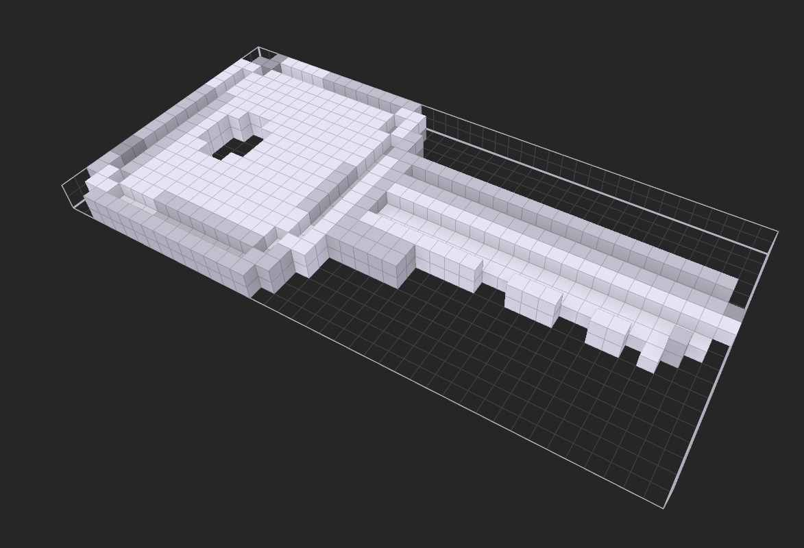 Voxel Key 3D model_22