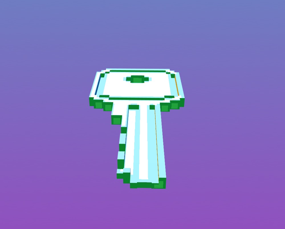 Voxel Key 3D model_12