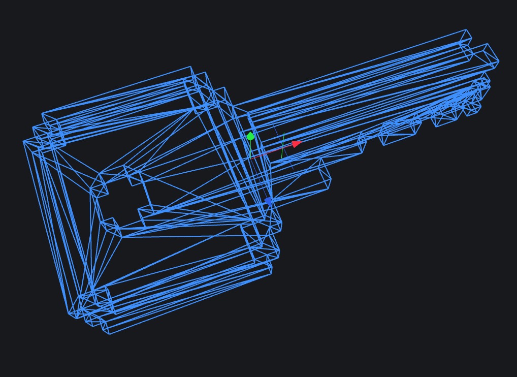 Voxel Key 3D model_9
