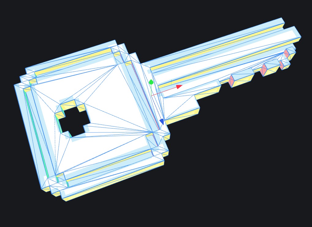 Voxel Key 3D model_8