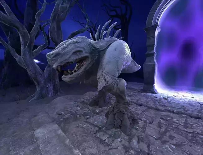 Two-Legged Creature - Gatekeeper Low-poly 3D model