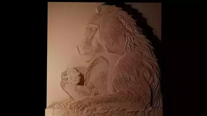 Baboon CNC 3d Print High Relief Sand Casting