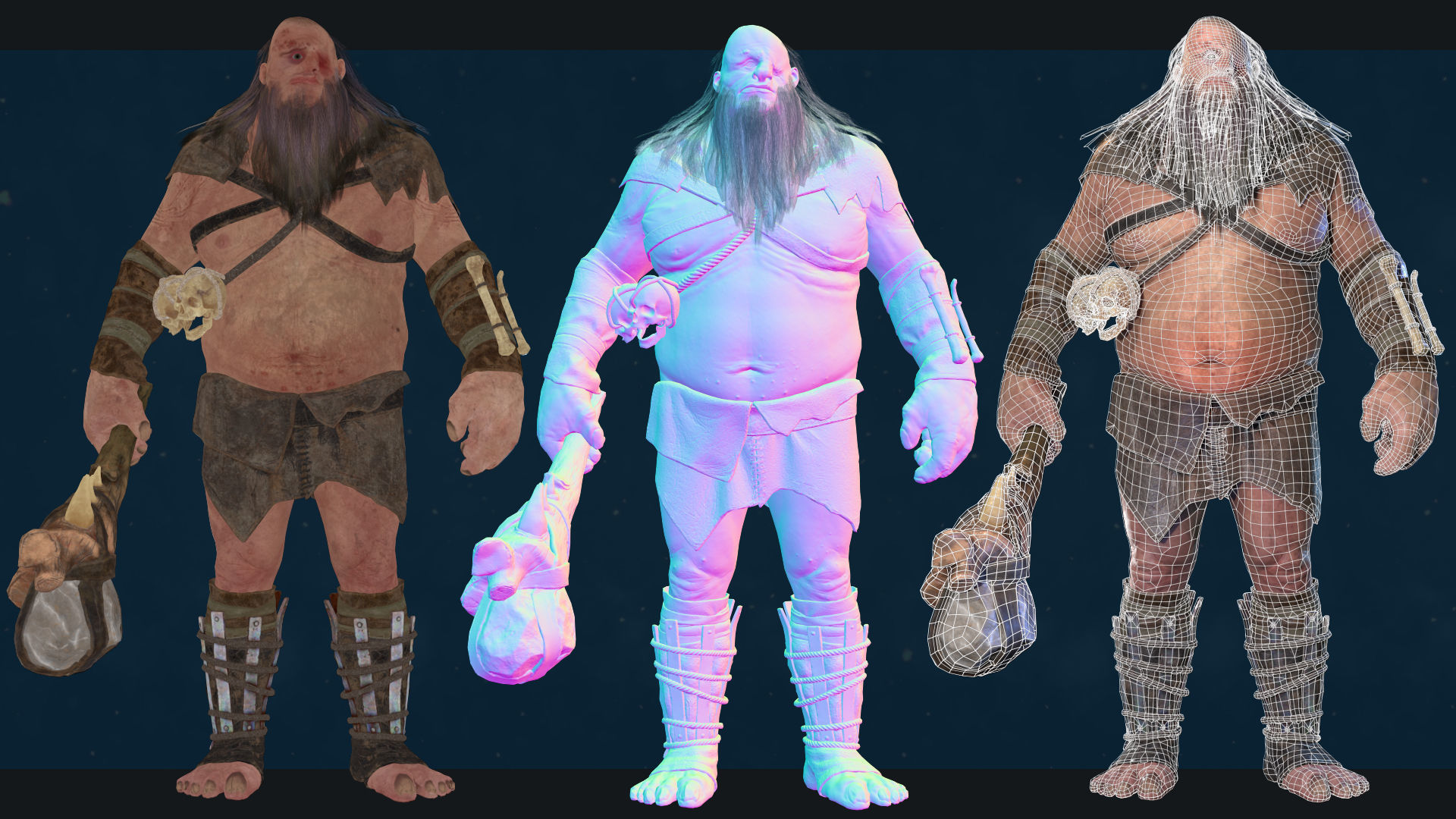 Cyclops Low-poly 3D model_17