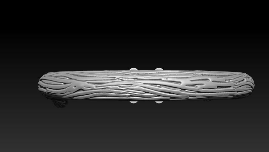 A RING IN THE FORM OF A BRANCH WITH A STONE Printable Model 3D print model_4