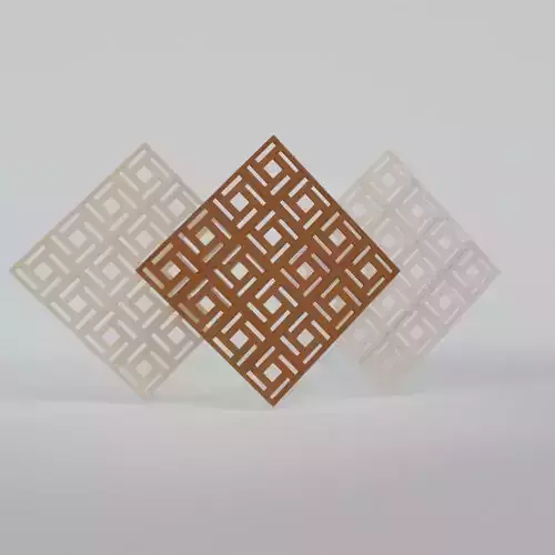 decorative wall panels patten Free low-poly 3D model