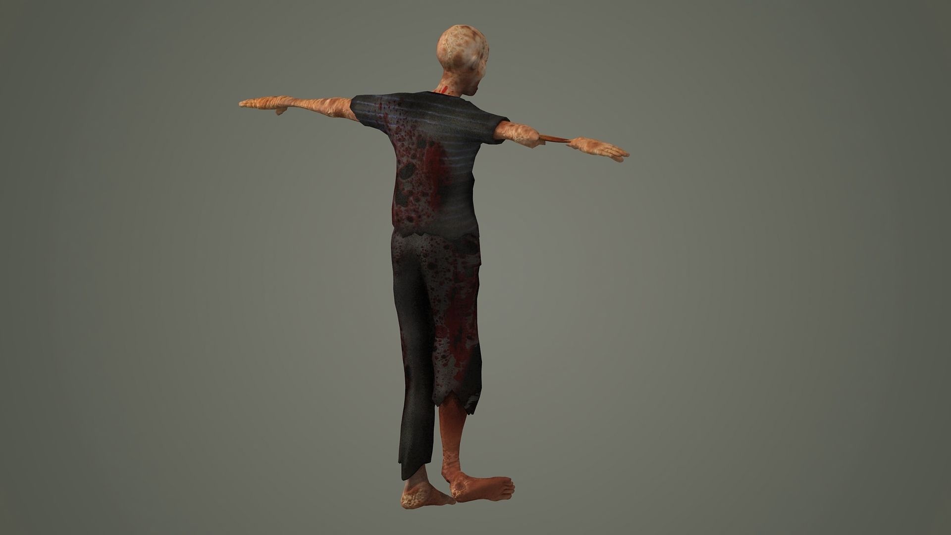 zombie zombies character creature monster horror demon  3D model_1