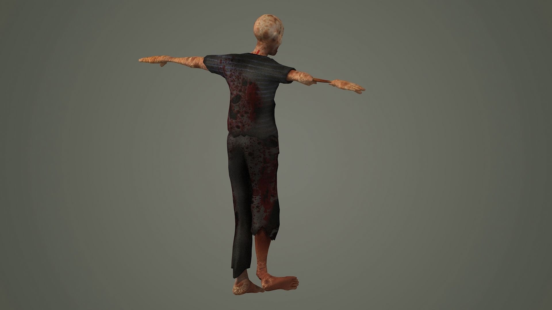 zombie zombies character creature monster horror demon  3D model_4