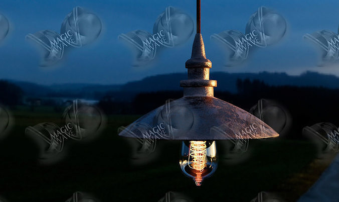 Lamp - Edison light bulb 3D model