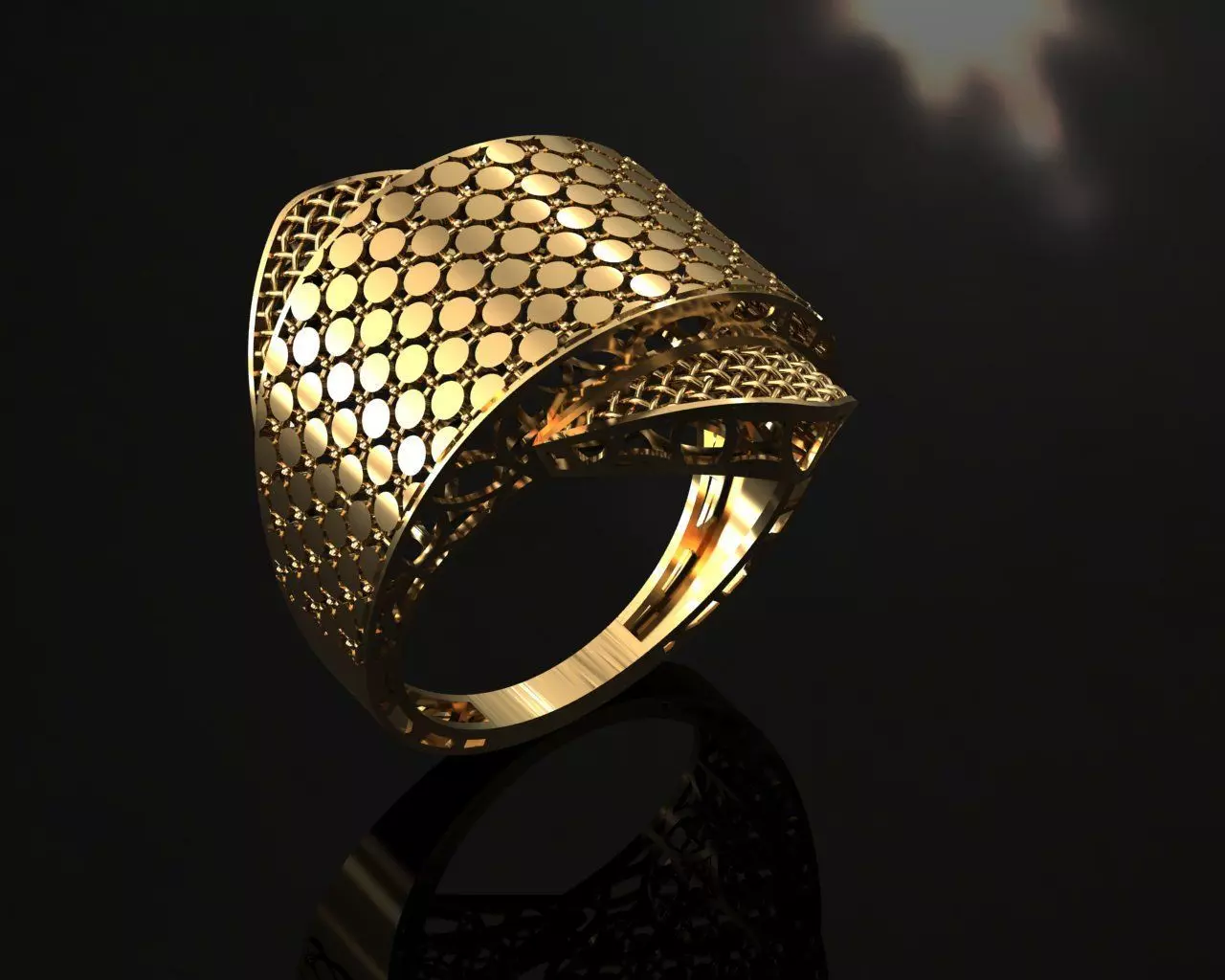 gold ring Free 3D print model_0