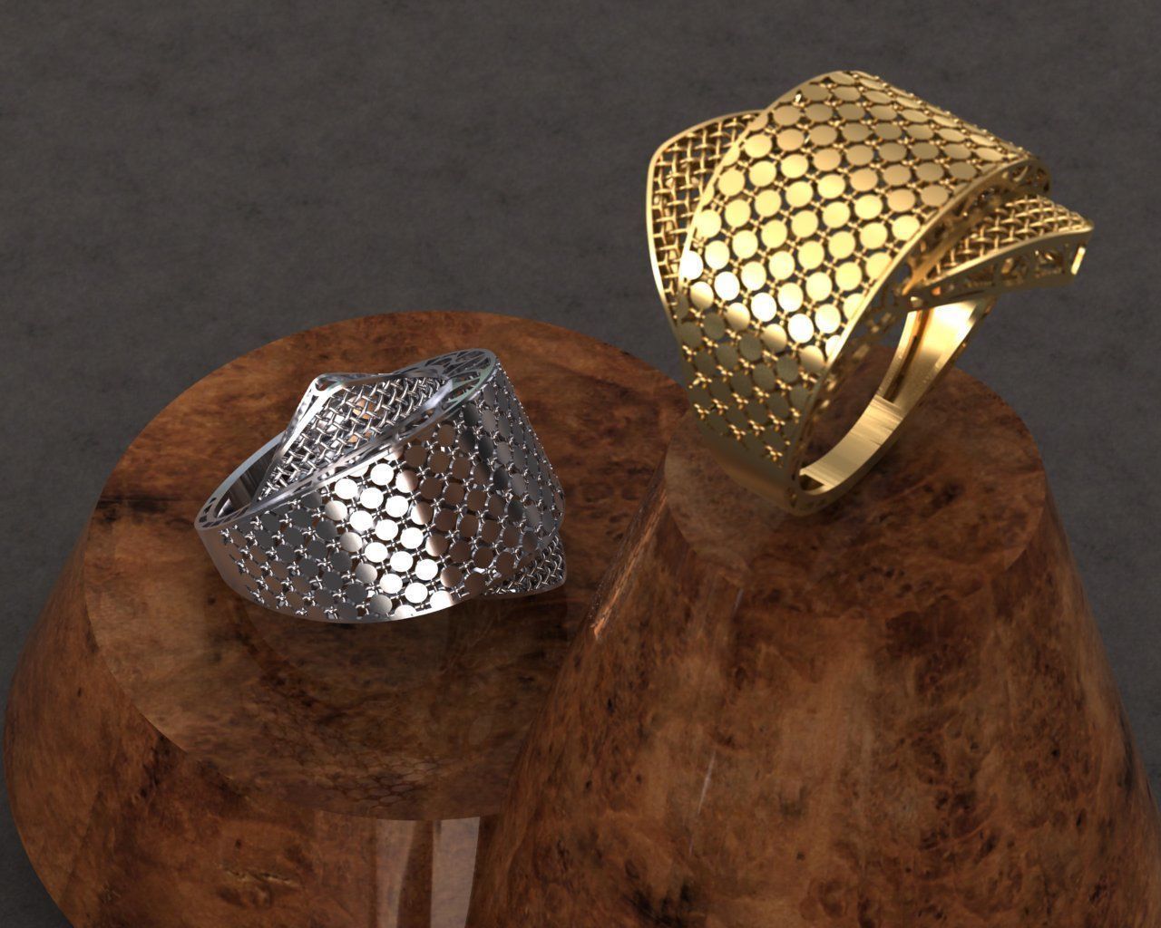 gold ring Free 3D print model_1