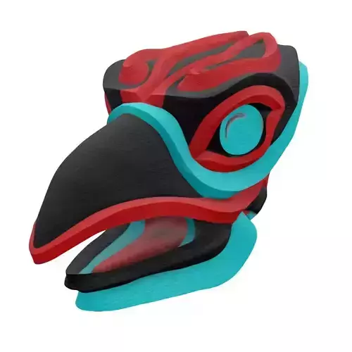 Indigenous Eagle Head Sculpture Free 3D print model