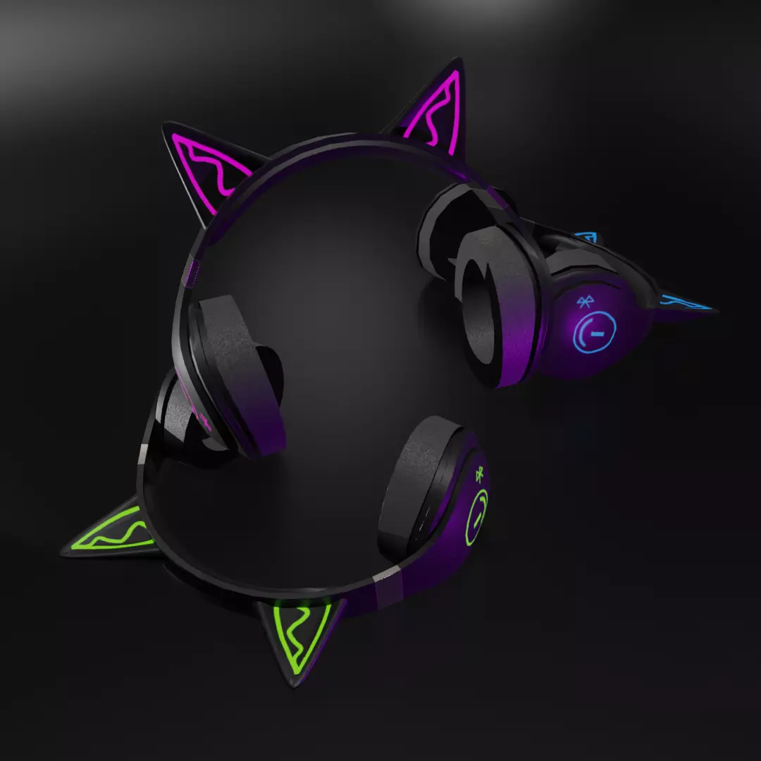 Headset Free low-poly 3D model