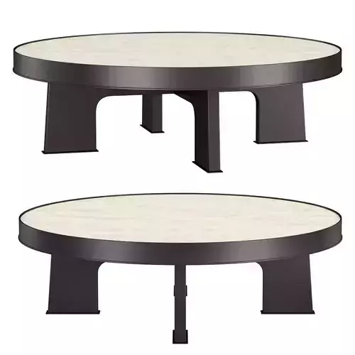 ATTICA ROUND PARCHMENT COFFEE TABLE